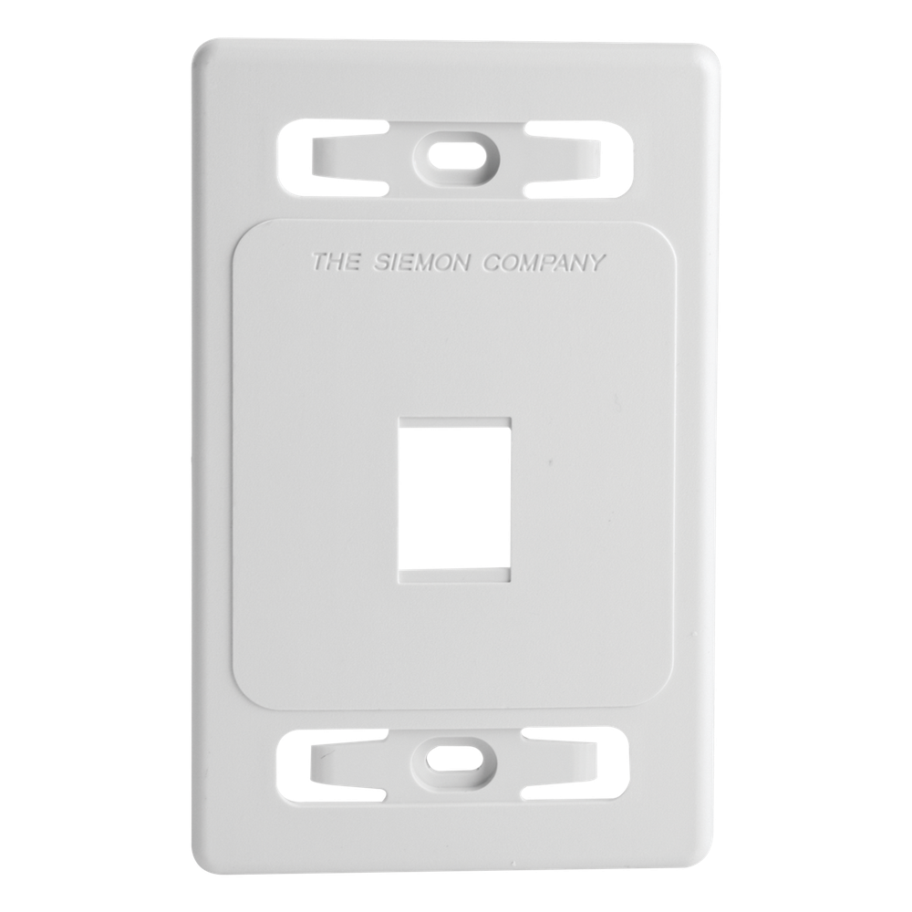 Placa de Pared Modular MAX, de 1 Salida, Color Blanco