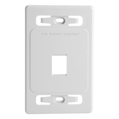 Placa de Pared Modular MAX, de 1 Salida, Color Blanco