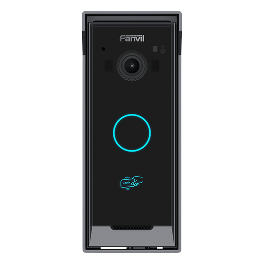 Video Intercomunicador IP / 2 Megapíxeles / Botón Marcación Rápida / Apertura Puerta BLE-Tarjeta IC-DTMF-Remoto / IP65 / PoE / ONVIF/ 1000 Registros