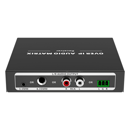 Extensor de Audio sobre IP | PCM 2.0 | 120 m | Matriz Flexible 1 a 1 / 1 a N / N a N | Interfaces Profesionales | Protección ESD | Solo Receptor