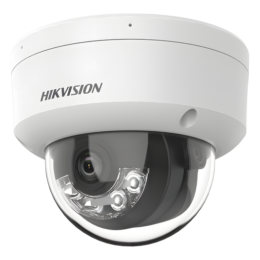 [Dual Light] Domo IP 8 Megapixel (4K) / Lente 2.8 mm / 30 mts IR + 30 mts Luz Blanca / Micrófono Integrado / Antivandálico IK08 / ACUSENSE Lite