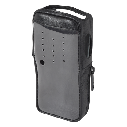 Funda para Radio Portátil / Piel Reforzada con Frente Transparente / Acceso Directo a PTT y Puerto de Accesorios / Para Kenwood TK-2000KV2 y