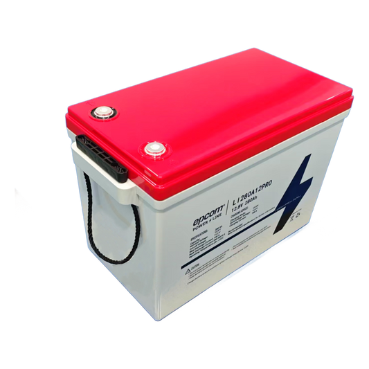 Batería de Litio LiFePO4 Ciclo Profundo / 12.8 Vcc / 280 Ah / 3.58 kWh / 6000 Ciclos / Descarga 140 A / Carga 100 A / BMS con Corte a 11.2 Vcc