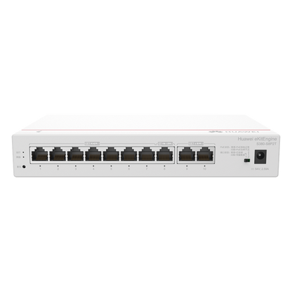 Router eKit / 2 Puertos WAN Gigabit / 1 Puerto LAN/WAN Gigabit / 7 Puertos PoE LAN Gigabit / Presupuesto PoE 124 W / Rendimiento de 2 Gbps