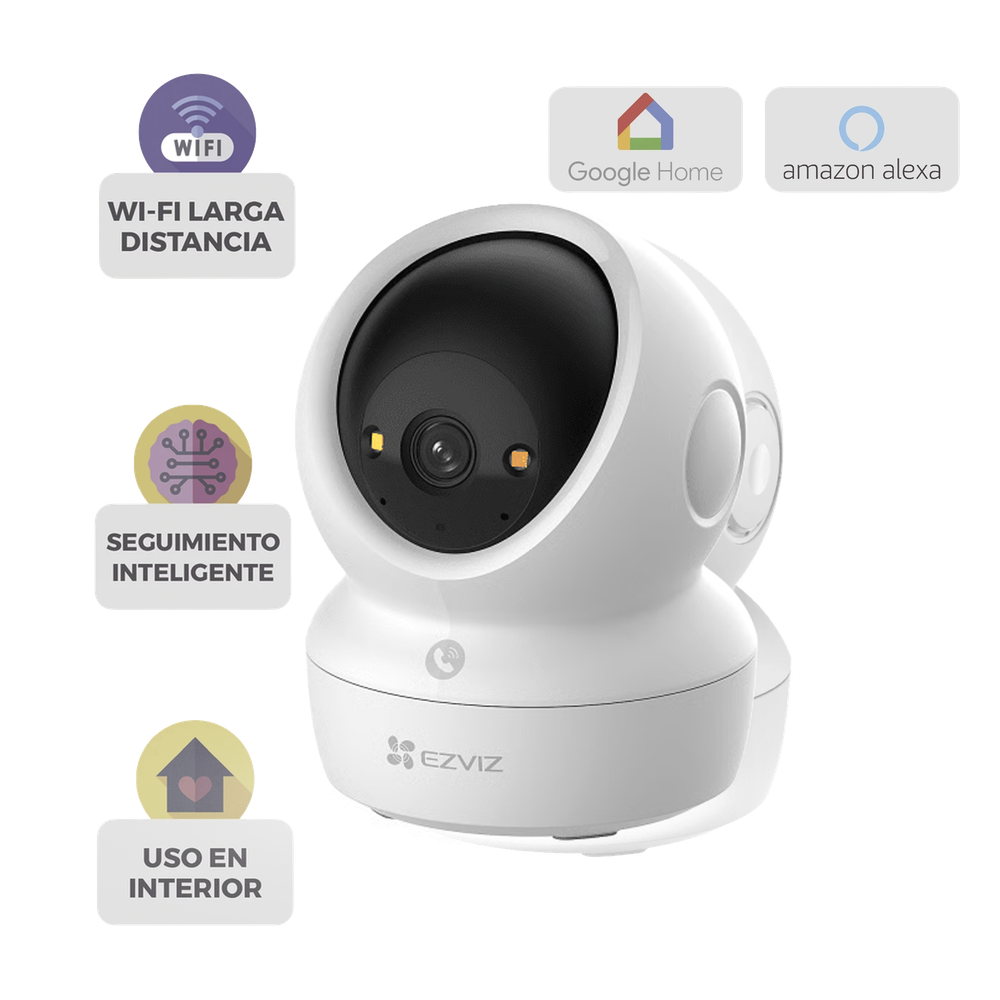 Cámara PT Wi-Fi / 4K (8 Megapíxeles) / Audio de Dos Vías / Visión Nocturna Inteligente en Color / Detección Humana / Detección de Mascota / Llamada a