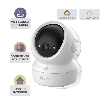 Cámara PT Wi-Fi / 4K (8 Megapíxeles) / Audio de Dos Vías / Visión Nocturna Inteligente en Color / Detección Humana / Detección de Mascota / Llamada a