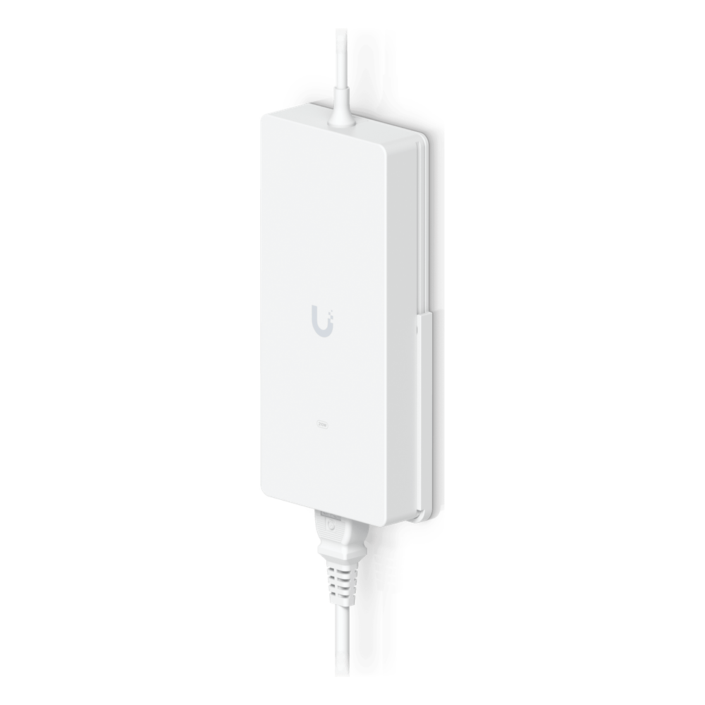 Adaptador de Corriente AC 210W / Entrada 100-240V AC / Salida 54V DC / Compatible con Switches PoE UniFi / Montaje en Pared / Cable AC 1.5m