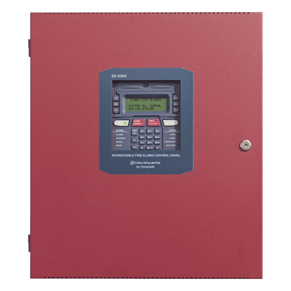 Panel de control de incendio direccionable con comunicador IP y POTS integrado, 318 puntos por lazo SLC, expandible a 954 puntos