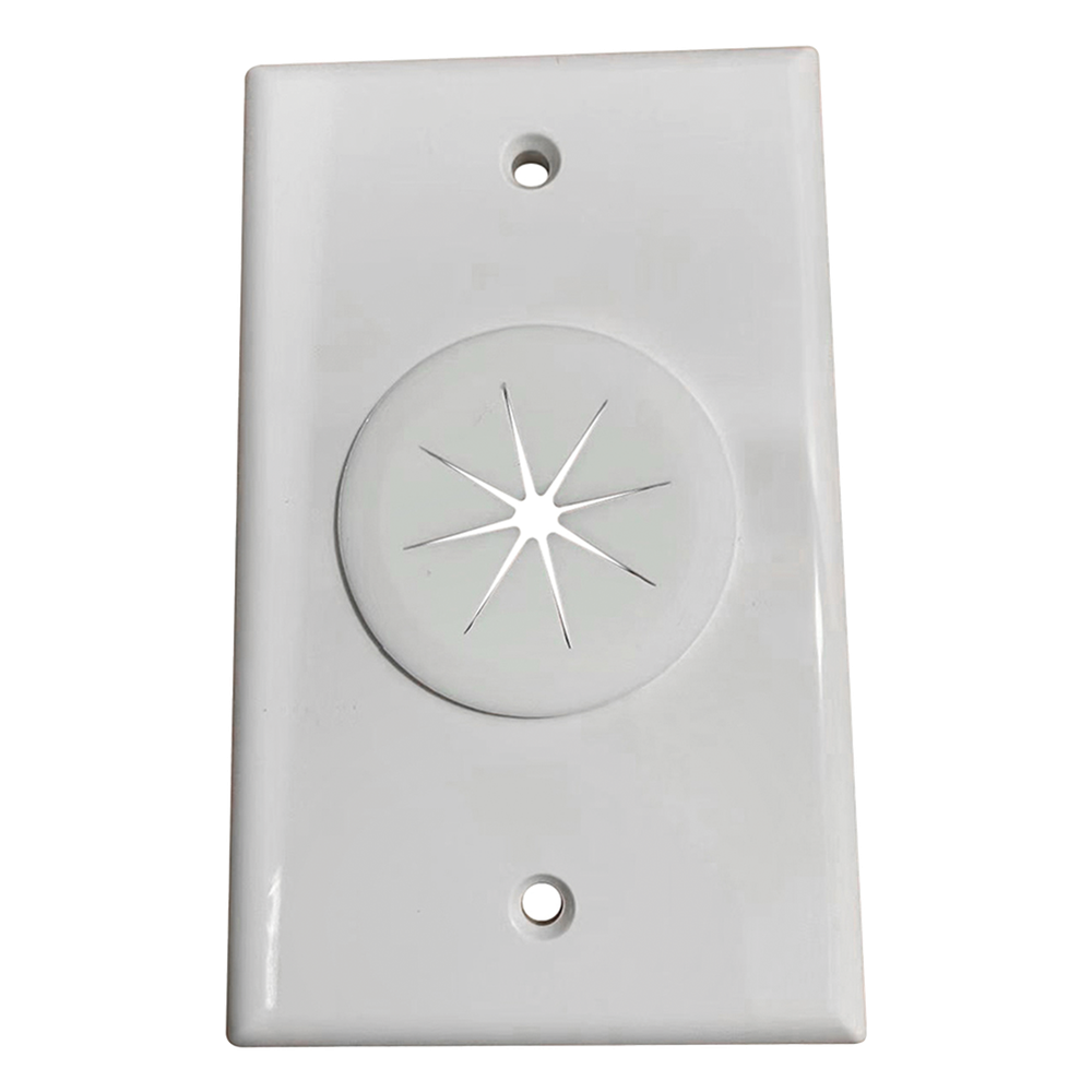 Placa de Pared, con Orificio y Grommet, Ideal para Pasar Cables