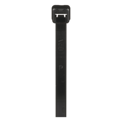 Cincho de Nylon 6.6 de Bloqueo, 188 mm largo x 4.8mm ancho, Color Negro, Exterior Resistente a Rayos UV, Paquete de 1000pz