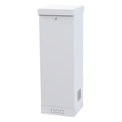 Gabinete para Piso, Capacidad, 31 Unidades de Rack, Doble puerta y Postes frontales e intermedios ajustables, Color Blanco, Se envía el Gabinete