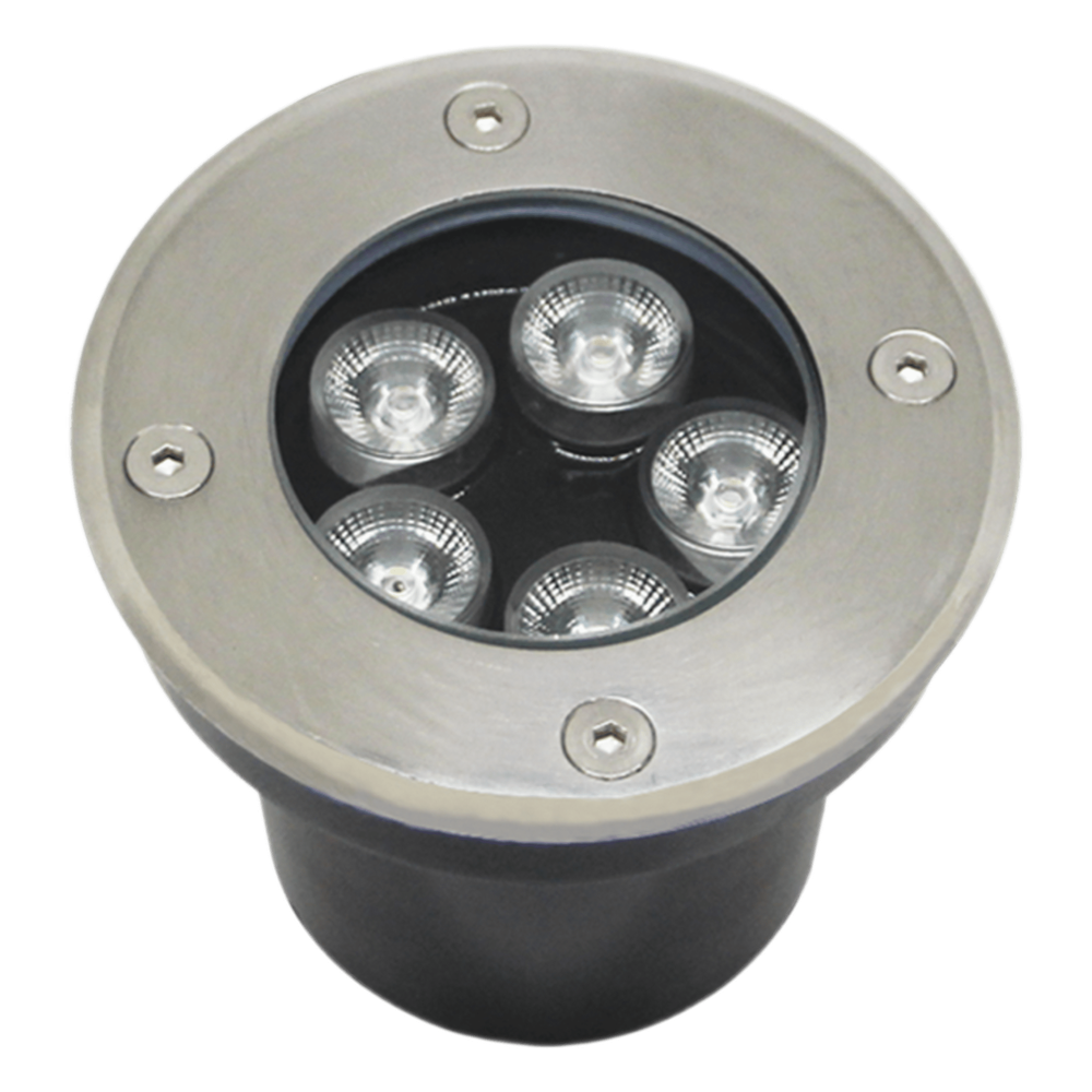Luminario Empotrar en Piso con Luz Blanca Fría/ Temperatura de Color 6500K / Multivoltaje 110-240V~ 60Hz / Ángulo de Luz 36° / Aleación de Aluminio y