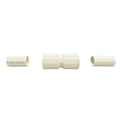 Manguito / Cople Morbidx IP67 libre de halógenos para unir tubería rígida de 25 mm (1") permite una instalación hermética no necesita pegamento