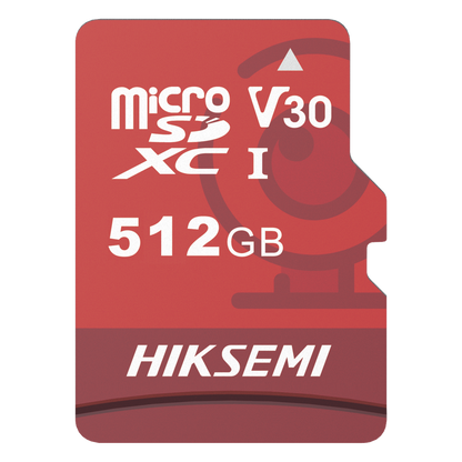 MicroSD HIKSEMI NEO Plus / 512 GB / 95 MB/s Lectura / 60 MB/s Escritura / Clase 10 U3 / TLC NAND / Especializada Para Videovigilancia 24/7