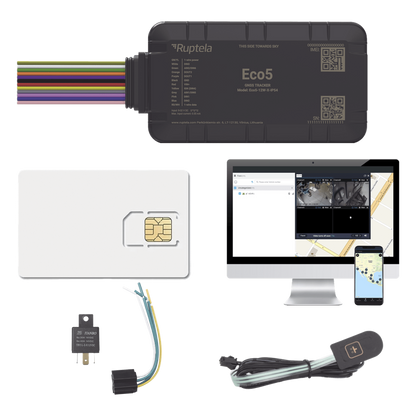 KIT Dispositivo de Rastreo Vehicular / Conectividad LTE Cat1 y LTE-M / BLE 5.0 / GNSS U-blox / Carcasa IP54 / Batería Interna de Respaldo / Detecta