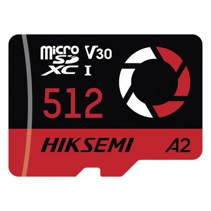 Memoria microSD / 512 GB / 180 MB/s Lectura / 150 MB/s Escritura / V30 U3 A2 / Para Drones y Cámaras de Acción / HIKSEMI CAPTURE E3