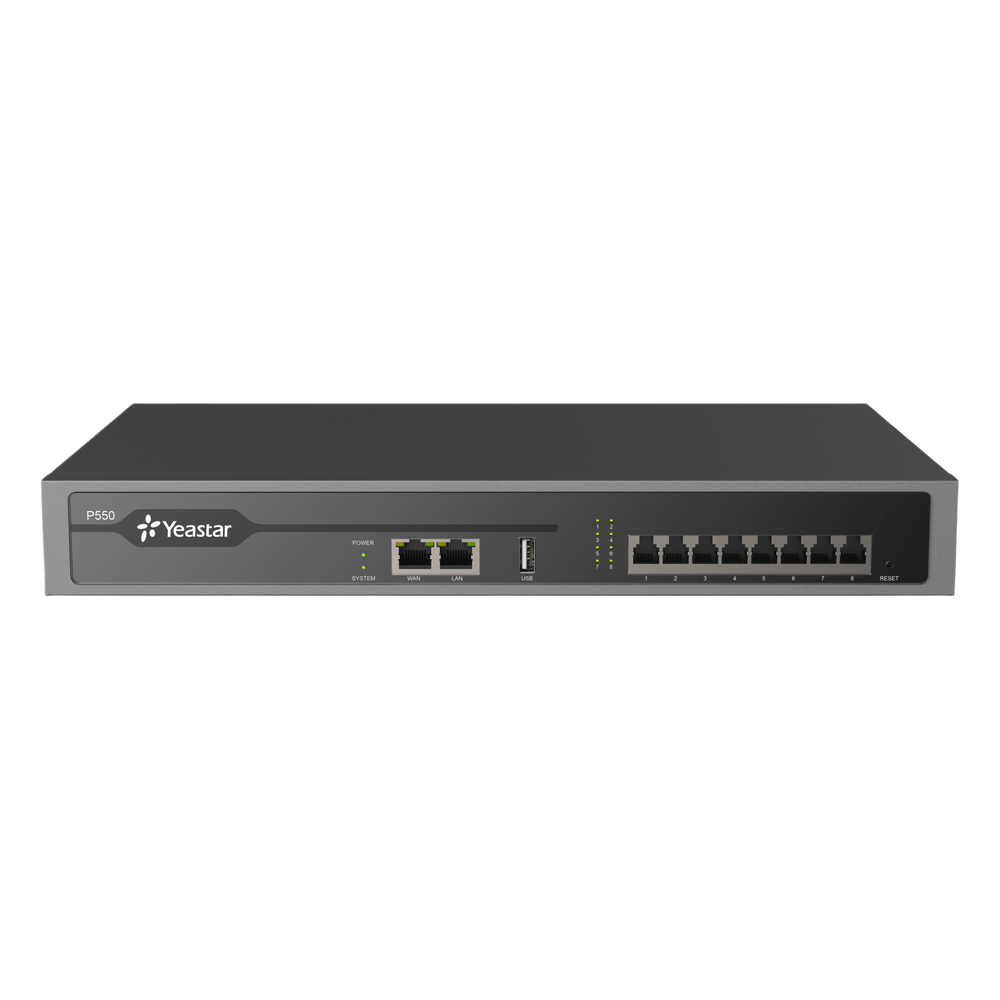 Conmutador IP PBX Enterprise / 50 Extensiones / 25 Llamadas Simultáneas / Hasta 8 Puertos FXO/FXS / Call Center Integrado / Omnicanal WhatsApp