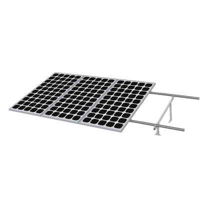 Kit Montaje para Panel Solar, Riel 5 de 5.4m para 4 Módulos de Espesor de 35mm, Vel. de Viento Máx. 190km/h