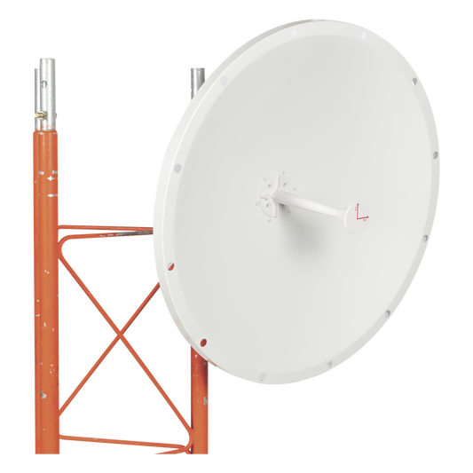 Antena Direccional con Frecuencia Extendida / 4.8 - 6.5 GHz / 28 dBi / Jumper incluido con conector N-Macho / Polaridad en 90º y 45º / Montaje