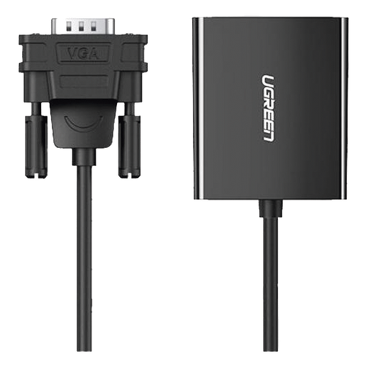 VGA Macho / Salida: HDMI Hembra / Resolución de 1080P@60Hz / Puerto Estéreo de 3.5 mm / Plug and Play, Sin Controlador / Longitud del Cable 15 cm