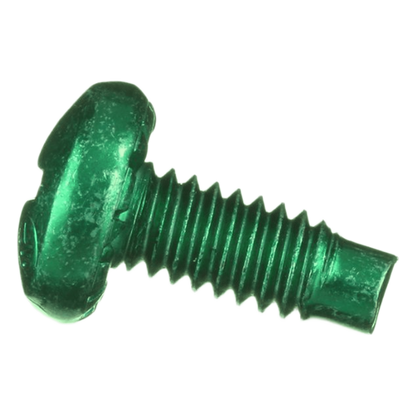 Tornillo de Unión a Tierra, #12-24 x 1/2, Color Verde, Bolsa de 100 Piezas