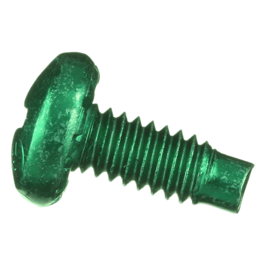 Tornillo de Unión a Tierra, #12-24 x 1/2, Color Verde, Bolsa de 100 Piezas