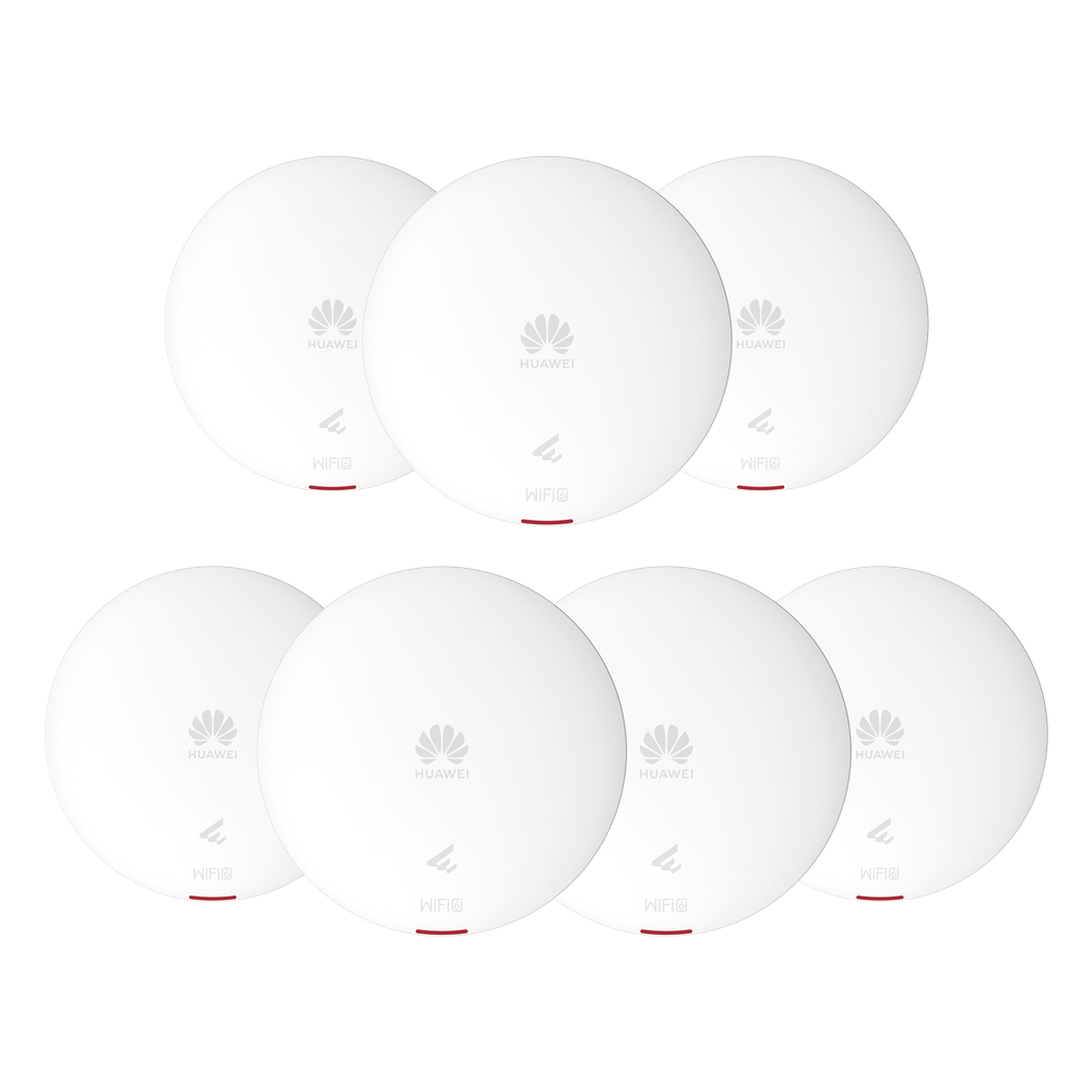 Kit de 7 - Punto de Acceso Wi-Fi 6 / 1.775 Gbps / MU-MIMO 2x2:2 (2.4GHz y 5GHz) / Smart Antenna 20% más cobertura / Instalación en techo y pared