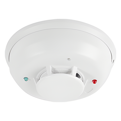 Detector Fotoelectrico de Humo de 4 Hilos con Relevador y Sensor de Temperatura, Serie i3