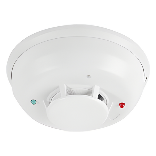 Detector Fotoelectrico de Humo de 4 Hilos con Relevador y Sensor de Temperatura, Serie i3