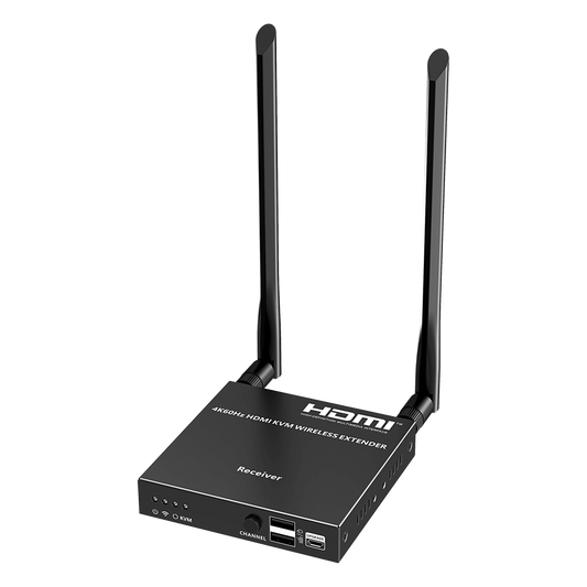 Extensor Inalámbrico | 4K@60Hz | Transmisión hasta 50m | Solo Rx | Transferencia IR | Emparejamiento SSID | Compatible TT699KVMV2.0