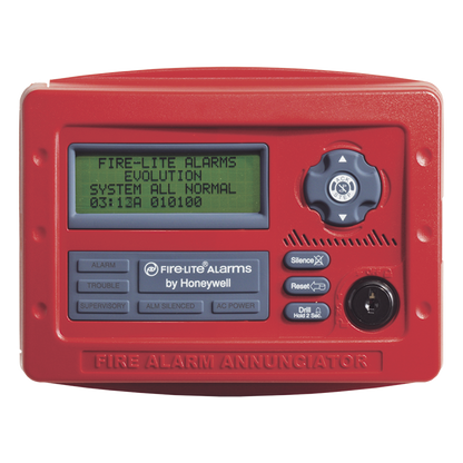 Anunciador remoto LCD de 80 caracteres para paneles de detección de incendio direccionables