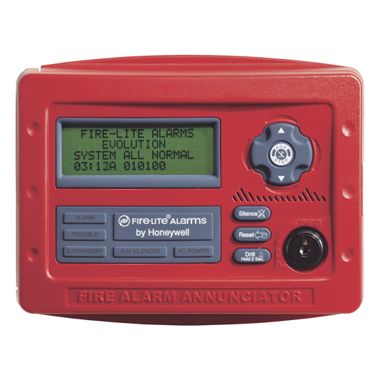Anunciador remoto LCD de 80 caracteres para paneles de detección de incendio direccionables