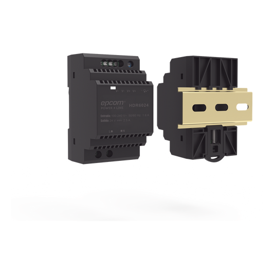 Fuente de Poder Industrial Entrada: 100-240 Vca / Salida: 24 Vcc/ 2.5 A/ 60 W/ Riel Din