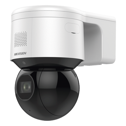 Domo PTZ IP 4 Megapixel / 4X Zoom Óptico / 50 mts IR EXIR / ACUSENSE / Luz Estroboscópica / Sirena Integrada / WDR 120 dB / PoE+ / IP66 / Ultra Baja