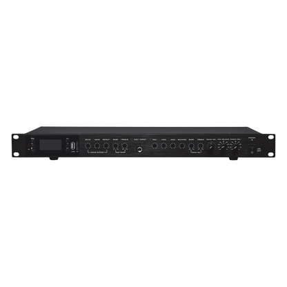 Amplificador de Audio | 2 x 60W | Baja Impedancia 4 - 8&Omega; | Reproductor Bluetooth, USB, SD | Efectos Integrados Delay, Echo, Repeat