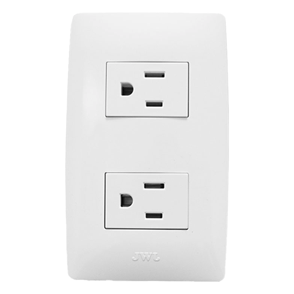 Contacto Dúplex de 127 V~60 HZ 15 A / Color Blanco.