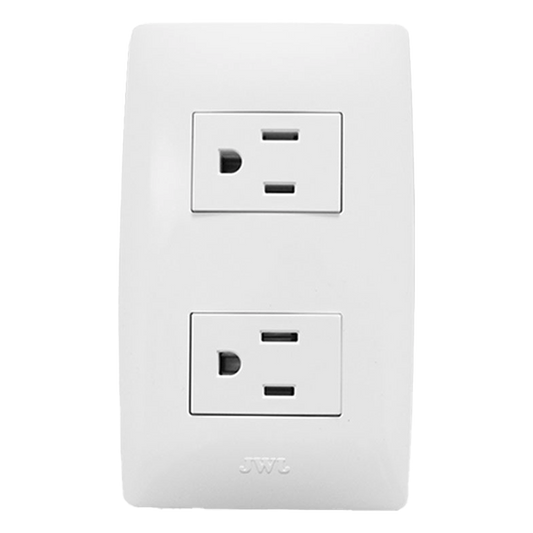 Contacto Dúplex de 127 V~60 HZ 15 A / Color Blanco.