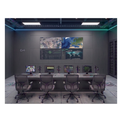 Kit Videowall 2x2 / 4 Pantallas 55" Full HD / Decodificador 16CH 4K / Montaje de Pared / Hikvision