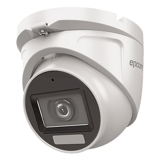 [Dual Light + ColorVu] Turret TURBOHD 2 Megapixel (1080p) / Lente 2.8 mm / 30 mts IR EXIR + 20 mts Luz Blanca / Micrófono Integrado / Exterior IP66