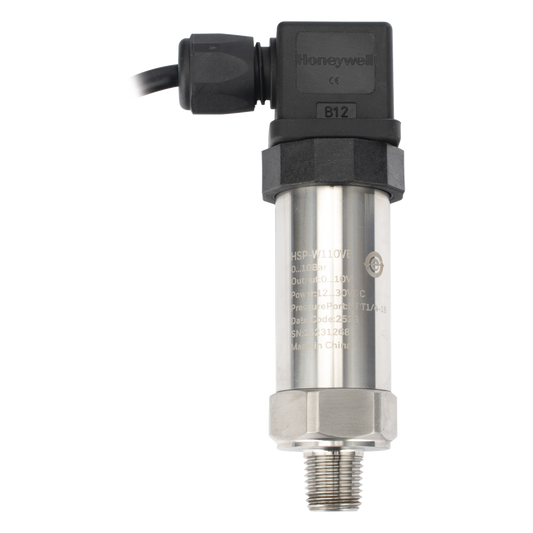 Sensor de presión industrial de 0 a 10 bar con salida analógica 0-10 V y conexión roscada NPT