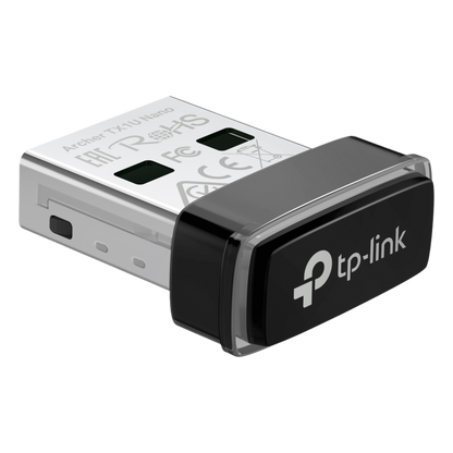 Adaptador USB Inalámbrico AX300 / Wi-Fi 6 2.4 GHz / 287 Mbps / Nano Size / OFDMA y MU-MIMO / Driver Pre-cargado / WPA2-PSK