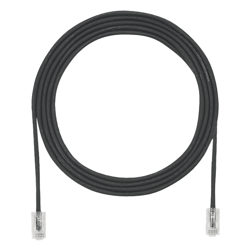 Cable de Parcheo UTP Cat6A, CM/LSZH, Diámetro Reducido (28AWG), Color Negro, 6 ft.