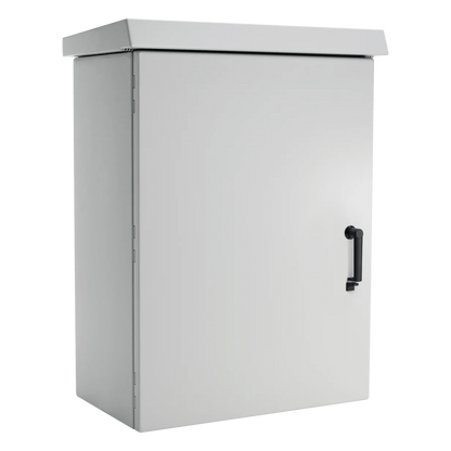 Gabinete Para Exterior OSP ComLine de 18 UR, 600 mm de Ancho, 500 mm de Profundidad De Aluminio, Color Gris Claro Con Protección NEMA 4/12/4X/3/3R;