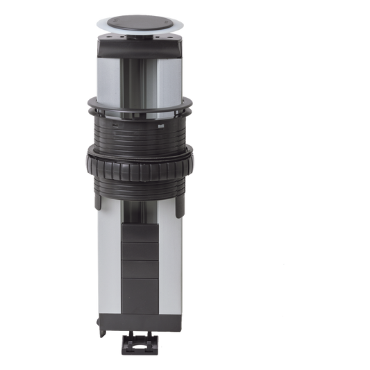 Teleblock Simon K45 para Voz, Datos, Multimedia o Contactos Eléctricos / Capacidad para 5 Módulos K45 / Apertura Automática con Tapa Abatible