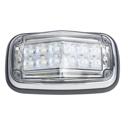 Luz de advertencia 8 X 4", Color Rojo / Claro, IP67, SAE, Ideal para Ambulancias