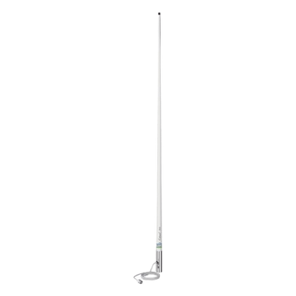 Antena Marina VHF SHAKESPEARE 5104 / Base 1.2 m (3.9 ft) / 3 dB / 50 W / Cable RG-58 4.5 m (15 ft) / Soporte Latón Cromado / Banda Marina VHF