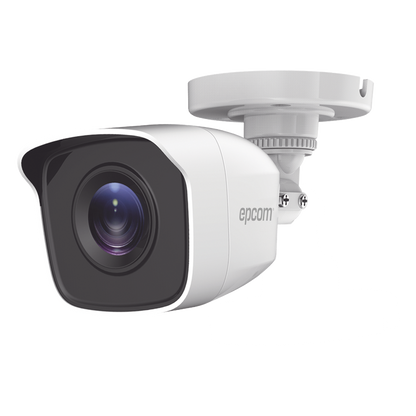 Bala TURBOHD 2 Megapíxeles (1080p) / Gran Angular 103° / Lente 2.8 mm / IR EXIR Inteligente 20 mts / Exterior IP66 / dWDR / TVI-AHD-CVI-CVBS