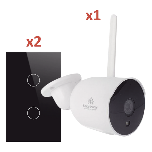 (Wifi) KIT 1 camara Wifi y 2 apagadores inteligentes Wifi