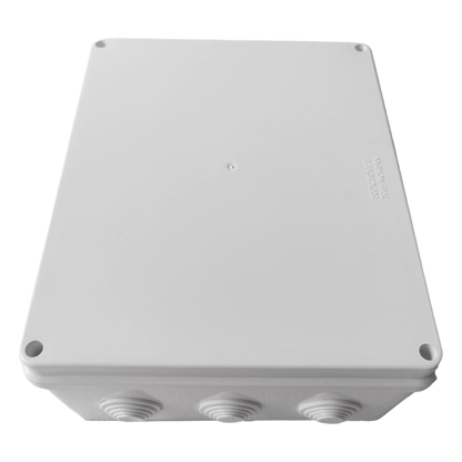 Caja de Derivación-Conexión para Exterior IP65 con 12 Entradas / 300 x 250 x 120 mm (11.8 x 9.8 x 4.7 in) / Sellado Seguro con Empaque + 4 Tornillos