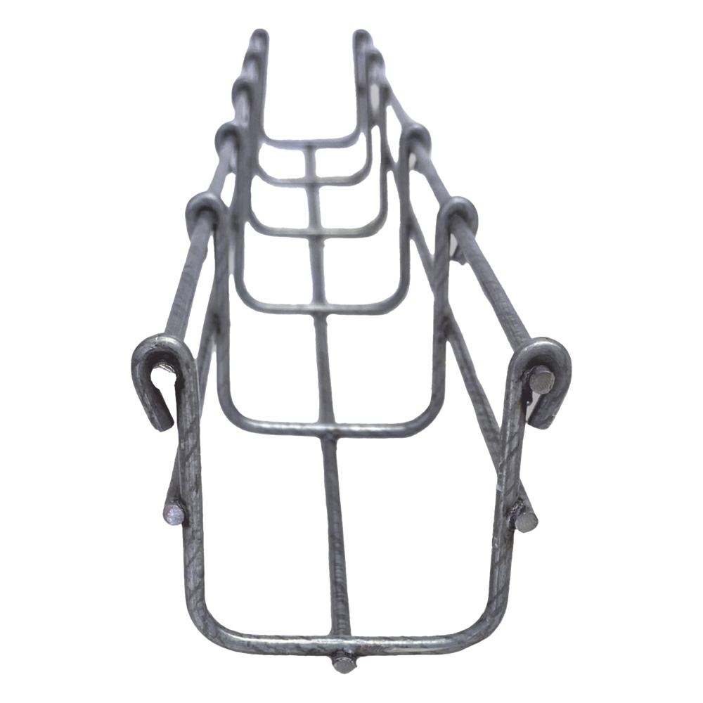 Charola Bimetálica Tipo Malla 66/50 mm, Ideal Para Utilizarse al Exterior o Zonas Húmedas, Hasta 53 Cables Cat6, Tramo de 3 Metros